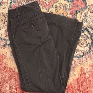 LOFT Charcoal Gray Marisa Bootcut Pants Size 4